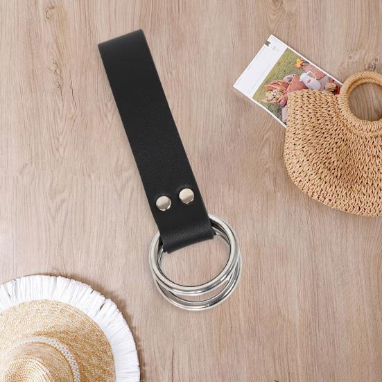 Hook Strap Medieval Belt Skirt Hikes Double Ring Faux Leather Loop Renaissance Adult Accessory Vikings Mug Hook Strap Women Long