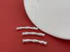 Sterling Silver 999 Bamboo Luck Transfer Beads 3D Craft Loose Silver Beads for DIY Jewelry, Bracelets, or Rope Wristbands
