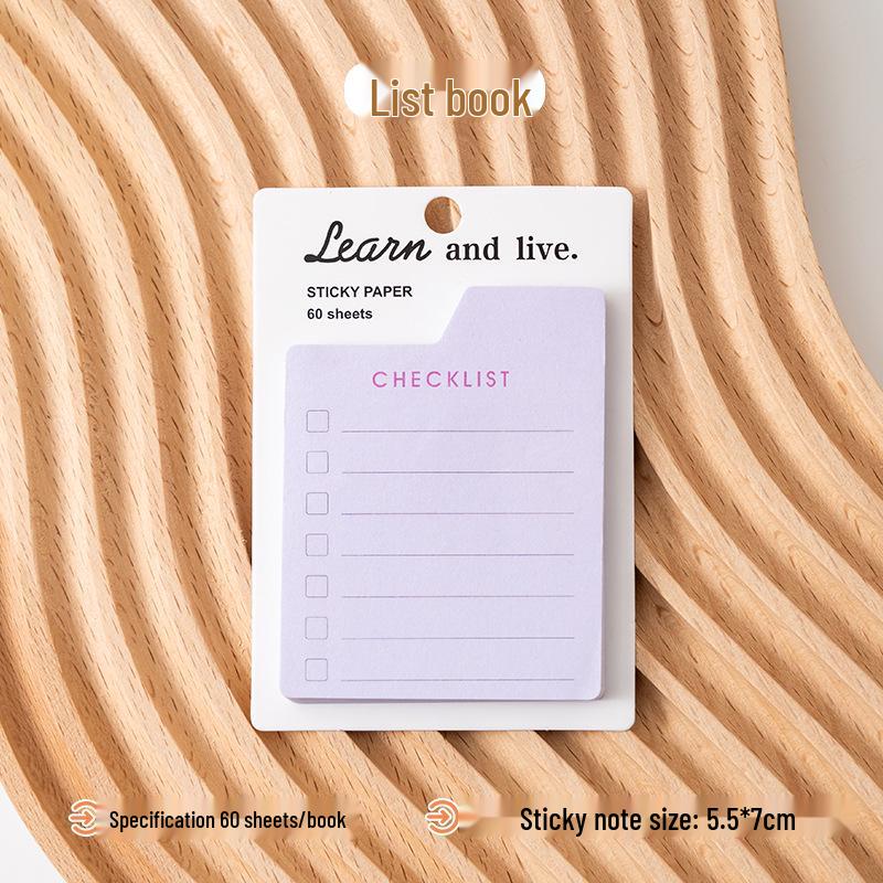 Multi-Functional Tearable Adhesive Notepad: Daily, Weekly, Monthly Planner Sticky Notes