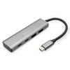 HUB USB-C - DIGITUS - DA-70245 - 4 Ports - Aluminium - 10 Gbit/s