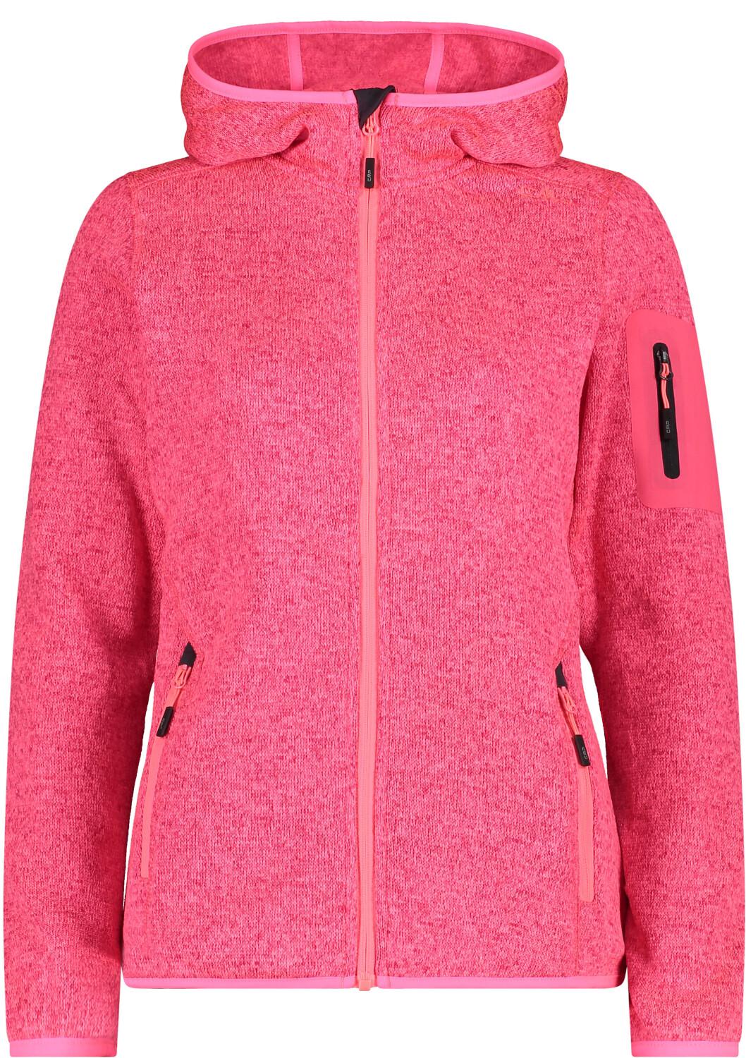 

Куртка CMP Woman Fleece Jacket Fix Hood (3H19826) Женская плотная флисовая куртка Knit-Tech в пеструю полоску с капюшоном (3H19826) глянец/антрацит M