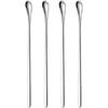 Delove Stainless Steel Coffee Stirring Spoon Beverage Cocktail Stirrers Stir Cocktail Drink Mixing Swizzle Stick- Tiny Salt Condiment Spoon - Reble -