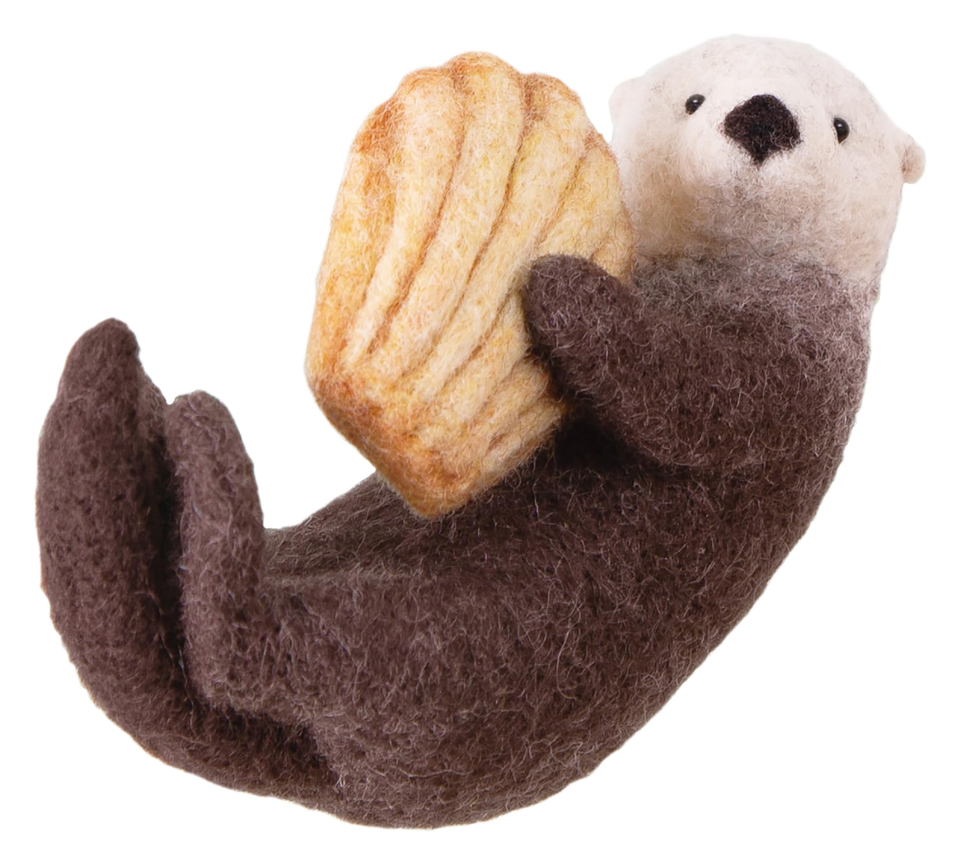

Hamanaka Felt Animal and Snack Sea Otter and Kit Mascots, Madeleine, H441-633