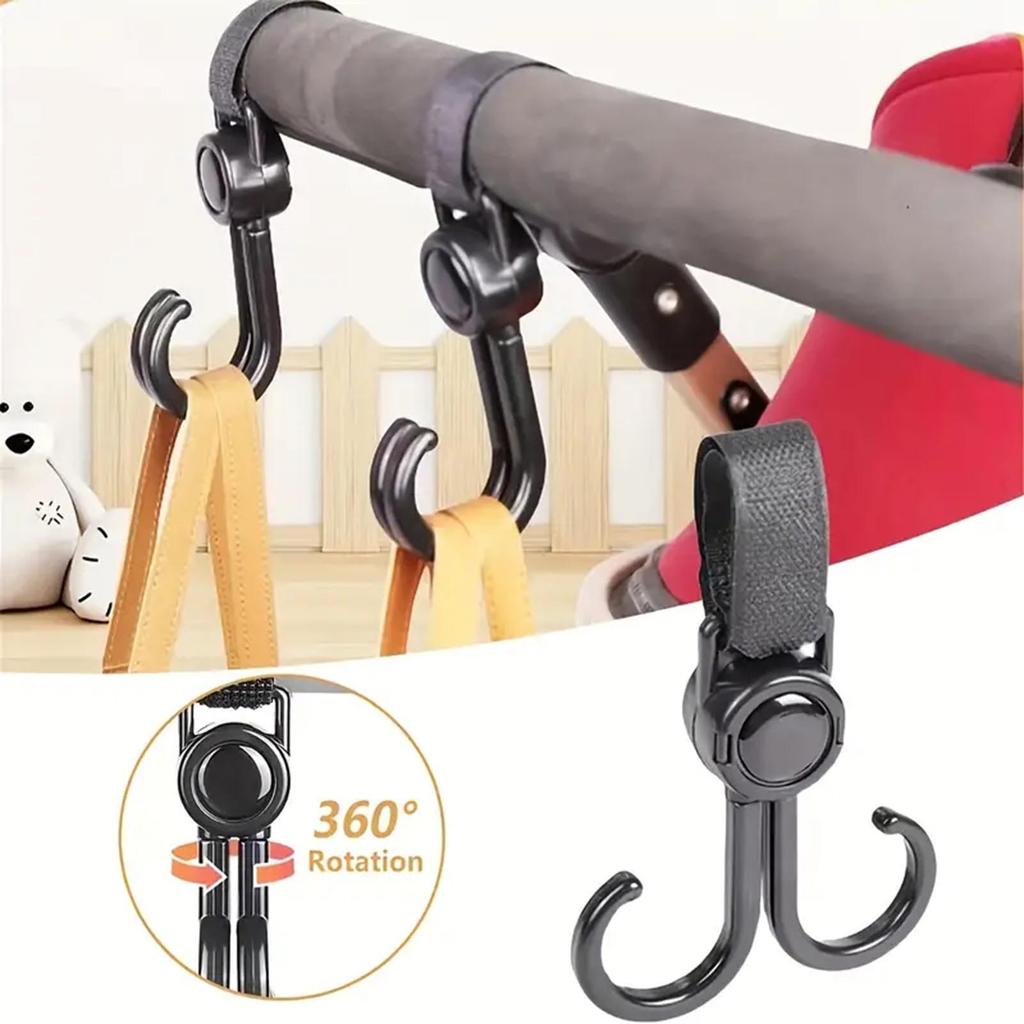 Baby Stroller Organizer Hooks Easy to Carry Strong and Durable Hook Clip Suitable for Purse Mommy Bags