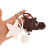  Pu Leather Star Keychain Five-Pointed Star Keyring Pendant Women Bag Charms Versatile Handbag Hanging Decoration