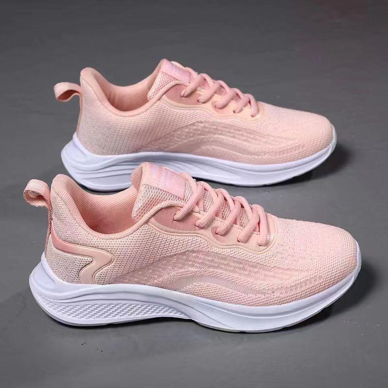 Schuhe Damen Frühling neu Damen Fly-gewebte leichte atmungsaktive Schuhe Laufschuhe lässige Sportschuhe Damen Tide