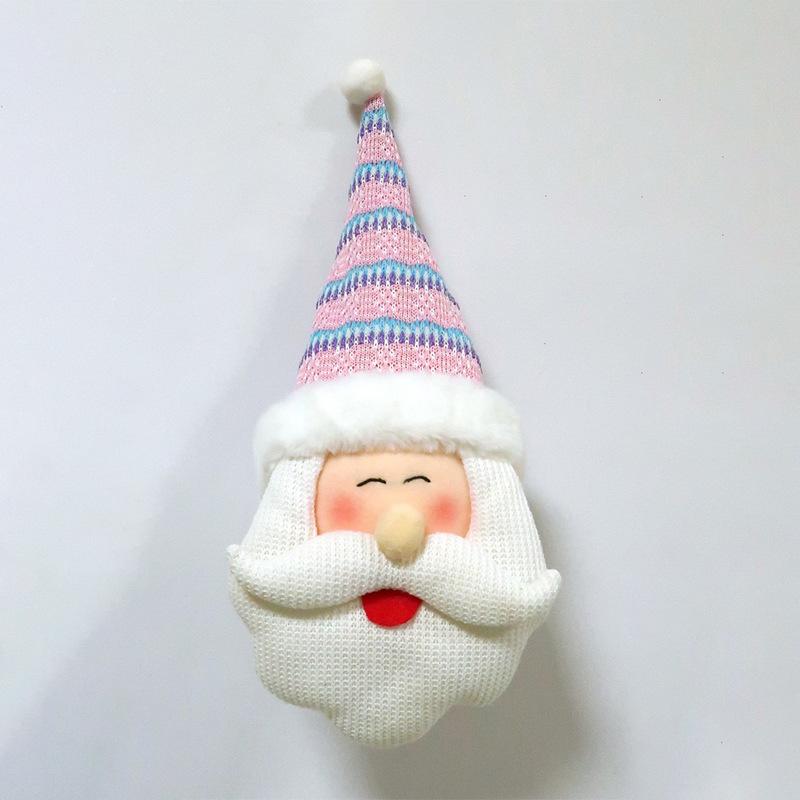 Telescopic long-legged plush doll creative Christmas ornament ornament cartoon Santa Claus shape fabric doll