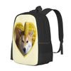 Doggo Stickers : Corndog Pattern Design Bag Student's Backpack Dogs Lobster Corgi Corgis Dog Lover Puppy Memes Reddit Funny
