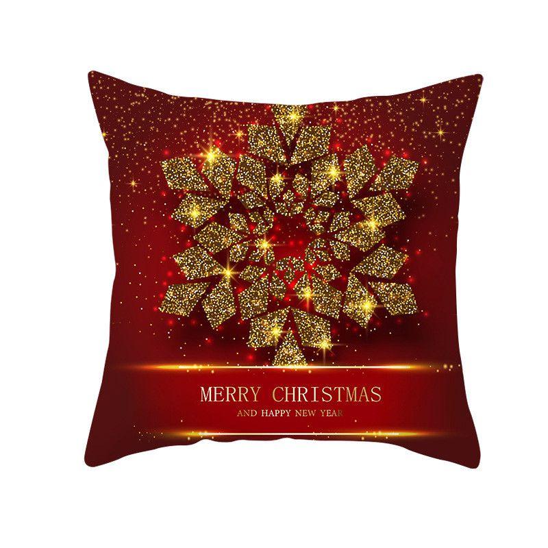 Luxurious Peach Skin Velvet Cushion Cover Featuring Santa Claus For Holiday Cheer