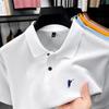 Men's Summer 2025 Embroidered Pony Logo Pure Cotton Polo Shirt