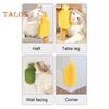 Cat Self Groomer Pineapple Shape Cat Wall Corner Massage Comb with Catnip Cat Face Scratcher Grooming Brush for Long Short Fur Cats Dogs