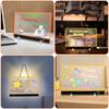 LED Note Board Acrylic Note Memo Board With Color Pens DIY Acrylic Message Board Erasable Painting Drawing Board Birthday Gift