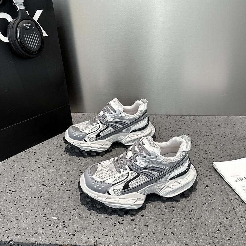 Dad shoes women's tide summer new mesh breathable sports style casual shoes versatile platform running shoes