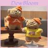 Cartoon Bear Plush Keychain With Pumpkin Hat For Kids And Collectors
