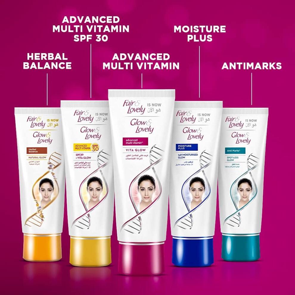 Glow & Lovely Advanced Multi-Vitamin SPF 30 + Vita Glow Gesichtscreme 100g Packung mit 2