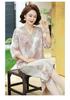 Elegant Summer Outfit: Stylish Short-Sleeve T-shirt & Pants Set for Middle-aged and Elderly Women, Plus Size Available