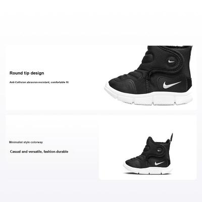 Novice Boot TD Negru Alb Pantofi pentru copii Lime-Glow Dark-Smoke-Grey Metallic-Silver AV8338-005