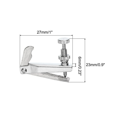 uxcell Violin Fine Tuner, Fiddle String Adjuster, Silver, for 4/4 and 3/4 Violins