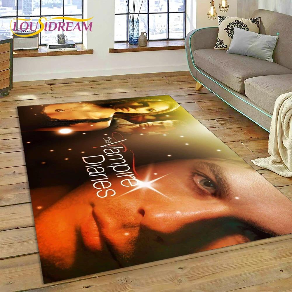 

3D Новейший Ковер Ковер Дневники вампира Дэймон Сальваторе для гостиной спальни домашнего декора, Нескользящее украшение для дивана, Придверный коврик 40x60cm( 15x23in )