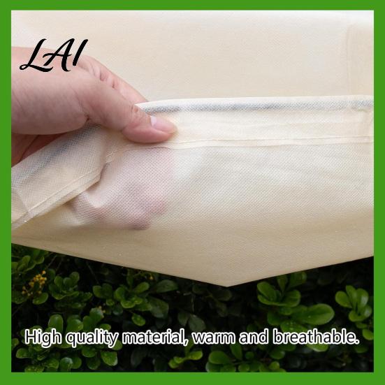 Breathable Fabric for Plant Root Health Freeze Protection Cover Rectangular Frost Blanket with Drawstring Winter Anti-frost Covers Raised