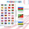 192 Countries World Flag Stickers Self-Adhesive World Country Travel Labels Face Stickers For Journal Party 6 Sheets