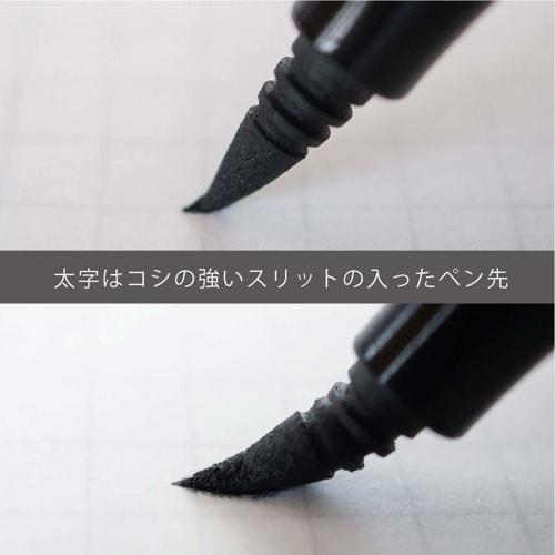Pentel Brush Pen Brush Letter Pen Twin Bold Extra Fine Black XSFW34A