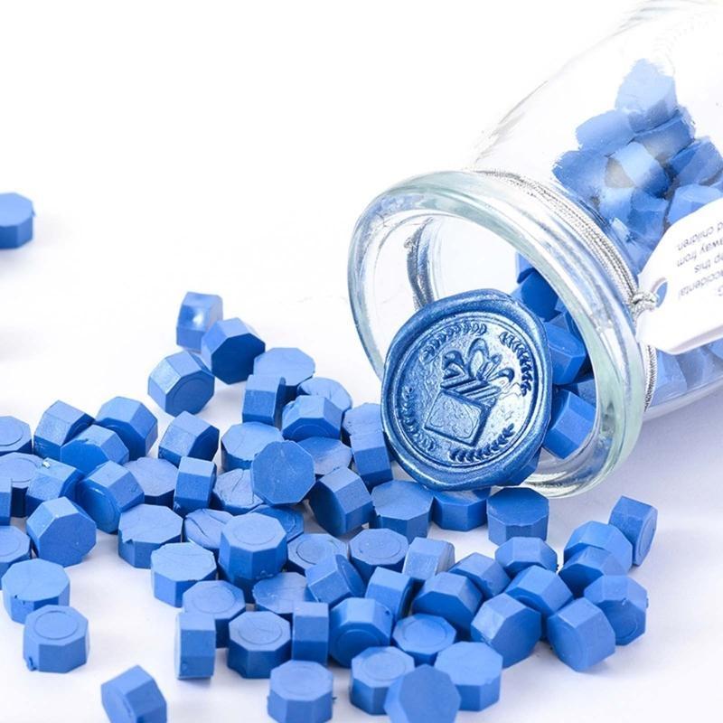  150pcs Octagonal Wax Seal Stamps Scrapbook Material Sealing Wax DIY Craft Decoration Birthday Wedding Stamp