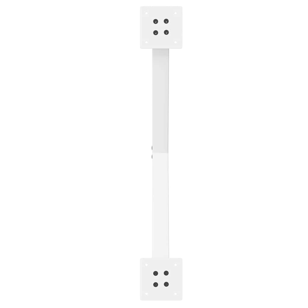 Vidaxl X-Shaped Coffee Table Legs 2 Pcs. White Steel