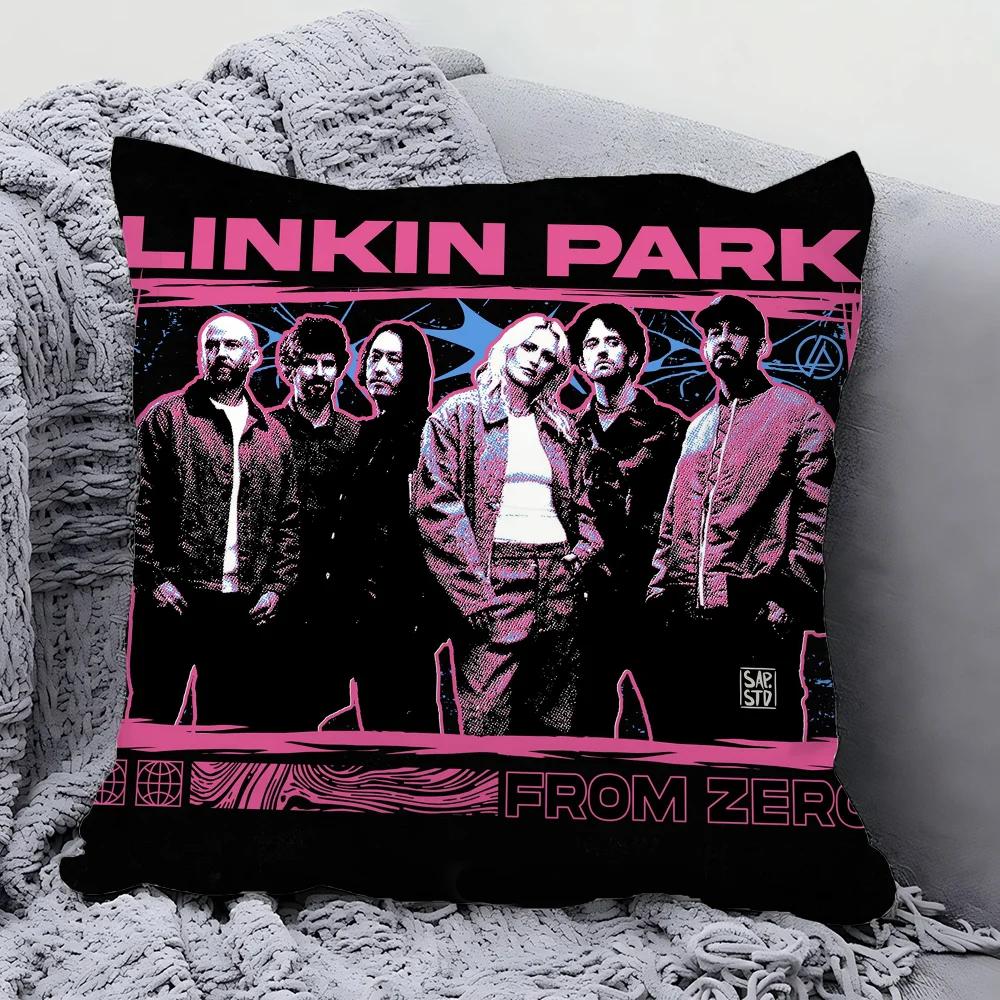 Band L-Linkin From Zero P-Park Pillow Case Square Pillow Bedroom Sofa Leisure Comfort Cushion Living Room Home Decoration 40X40