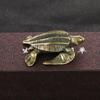 Antique Brass Turtle Solid Copper Ornaments Desk Decoration Marine Animal Metal Figurine Collectibles Living Room Decorations
