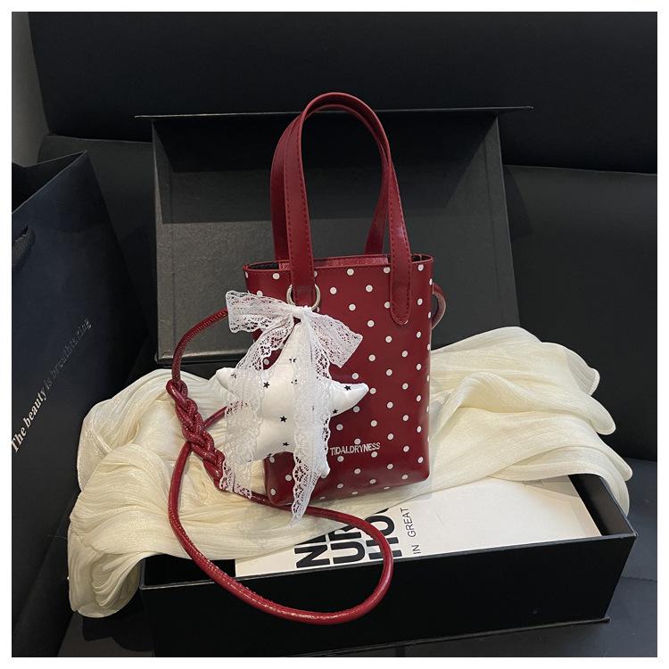 Trendy 2026 Summer Korean Polka Dot Crossbody & Shoulder Bag