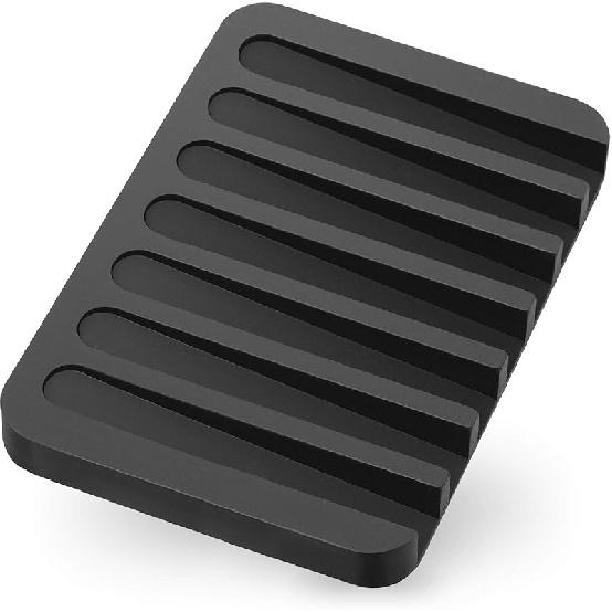 Anwenk Soap Dish for Shower Waterfall Soap Holder Soap Tray Soap Saver Drainer Flexible Silicone for Shower/Bathroom/Kitchen/Counter Top,Keep Soap