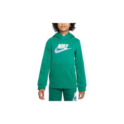 Nike Sportswear Club Fleece Hoodie Mit Logo-Tasche Kinder Kapuzenpullover Grün CJ7861-365