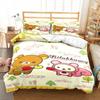 3dCartoon Rilakkuma Bear Bedding Set Duvet Cover Bed Set Quilt Cover Pillowcase Comforter King Queen Size Boys Adult Bedding Set