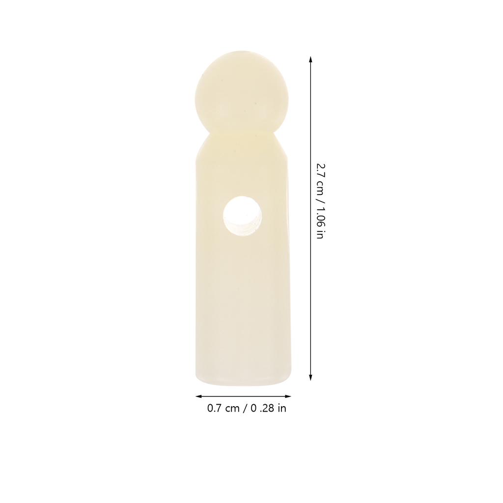 10 Pcs White Circle Umbrella Tail Beads Replacement Parts Folding Cover Accessories For Sunshade Repair Durable Plastic Bone