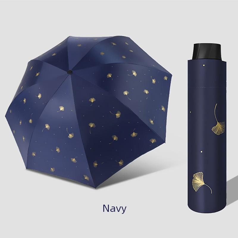 Paradise Umbrella Sun Protection UV Protection Umbrella Female Sun Umbrella Goddess Black Glue Fresh Dual-Use Sun Umbrella Foldable