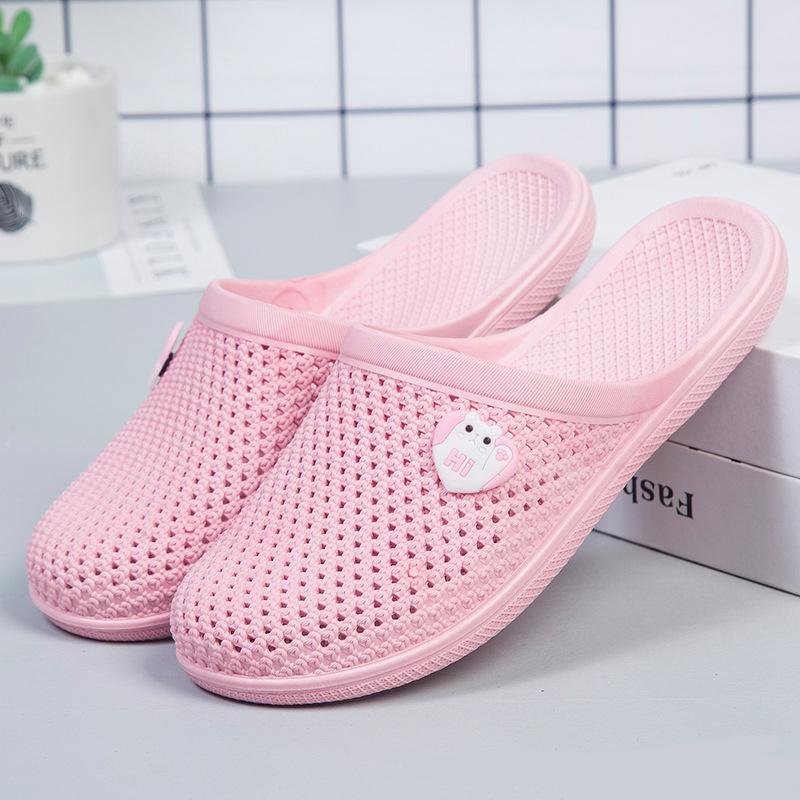 

Летние тапочки, женские туфли с закрытым носком, дышащие шлепанцы, женские, с открытым носком, на шнуровке, на открытом воздухе, женские, на плоской подошве, женские 36