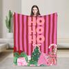 Super Warm Blanket Girls Boys Picnic New Year Plaid & Pattern Throw Blanket Flannel Bedspread For Home Decor Sofa Bed Cover