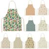 Weicher Stoff Blumendruck Schürze Ländlicher Stil Backschürzen Neue Küchenschürzen Backen