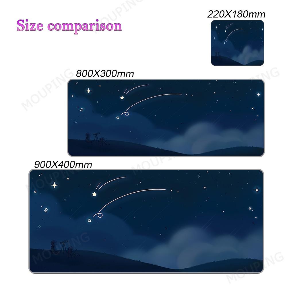 Space Mouse Pad Company Desk Mat Aesthetics 90x40 80x30 Pc Accessories Laptop Pad Large Table Mat Keyboard Deskmats Blue Office