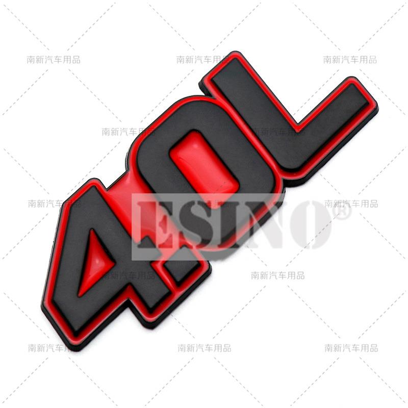 Car Styling 3D Metal Chrome Zinc Alloy Adhensive Emblem 3.0L 3.5L 4.0L 4.6L 4.7L Body Trunk Fender Badge Accessory