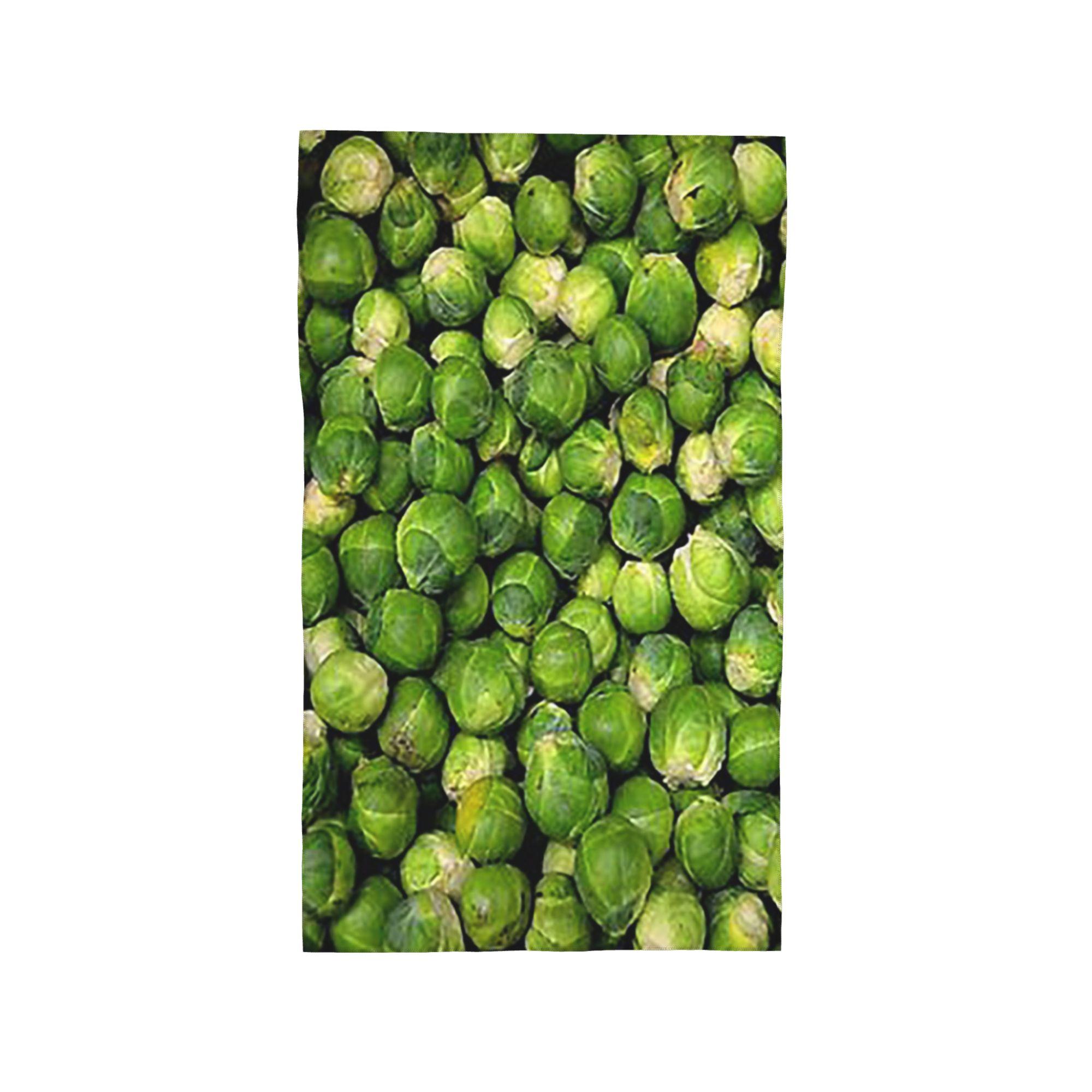 

Brussels Sprouts Novelty Soft Face Towel Quick Dry Pool Bath Cotton Towels Absorbent Quick W30*H60(CM)