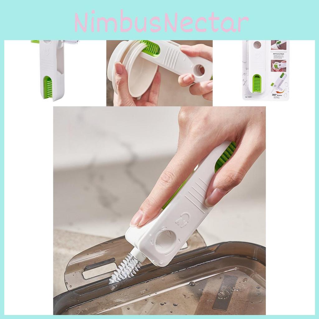 Four In One Cup Lid Brush For Glass Bottles Cleaning With Plastic Material For Home Kitchen
