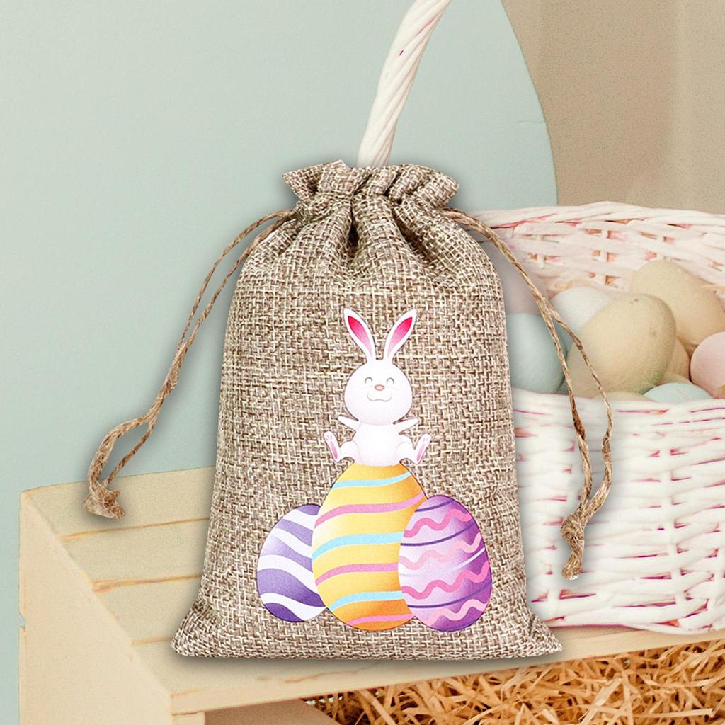 Drawstring Bag Easter Bunny Party Candy Treat for Wedding