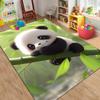 3D Panda Pattern Print Rug for Boys Bedroom Soft Carpet for Kids Room Decor Cool Animal Carpet for Living Room Floor Mats Gift