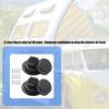 2 Set Plastic Campers Sewer Roof Top Cover RVs Plumbing Vent Cap Fit 1in to 2-3/8in OD Pipe Trailer Motorhome Accessories