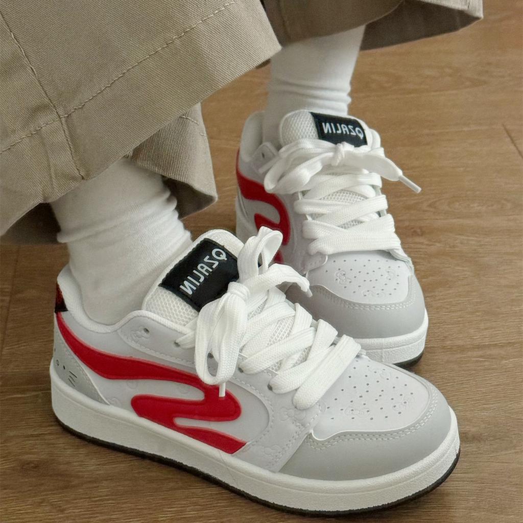Campus Students Sub-Dopamine Year Autumn Hong Kong Style Bread Shoes Platform Sole Couple Casual Board Shoes