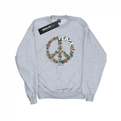 Womens/Ladies Floral Peace Sweatshirt