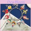 One Piece Hand Chain With Cartoon Luffy Ace Chopper Zamak Alloy For Unisex Gift
