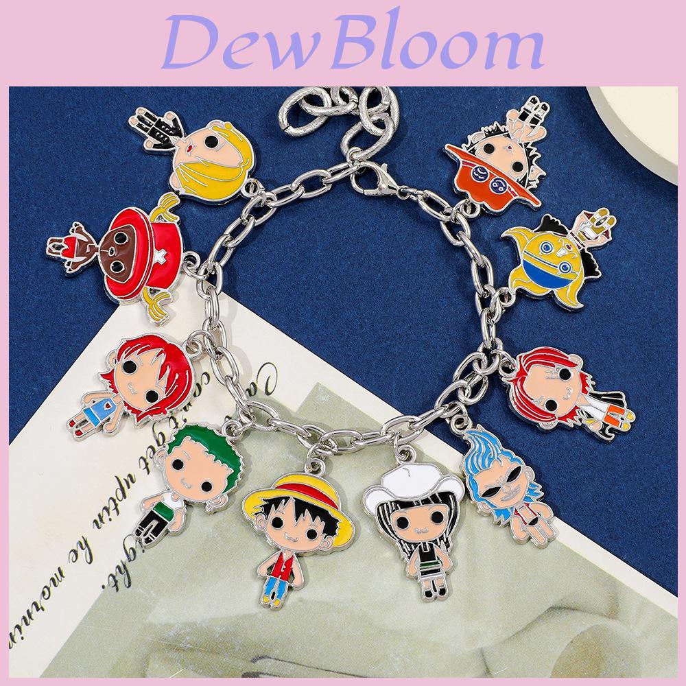 Einteilige Handkette mit Cartoon-Motiven von Luffy, Ace, Chopper aus Zamak-Legierung für Unisex-Geschenk